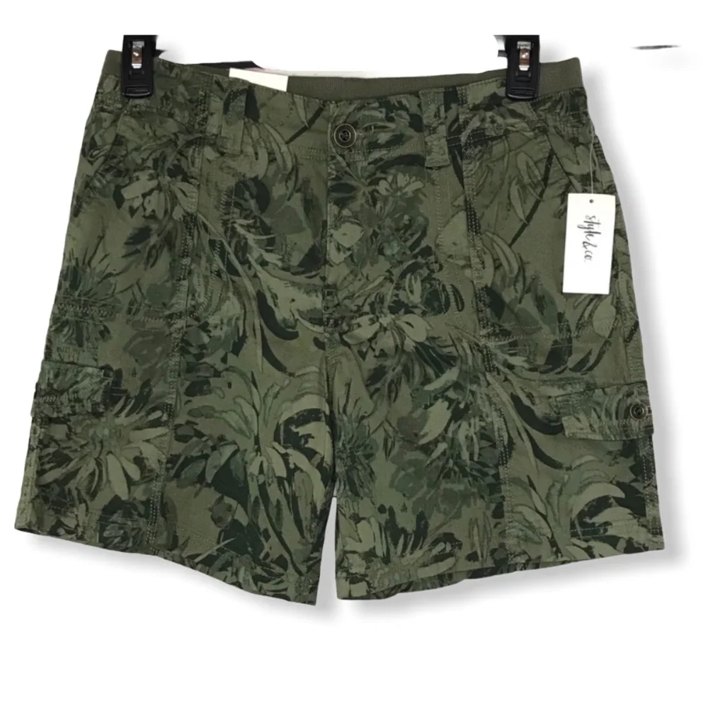 Style & Co Printed Cargo Shorts - Picture 2 of 4